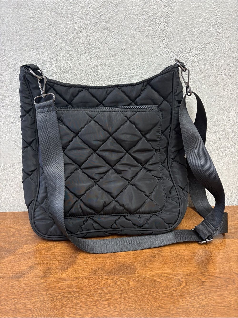 Urban Expressions Quilted Crossbody Bag in Black